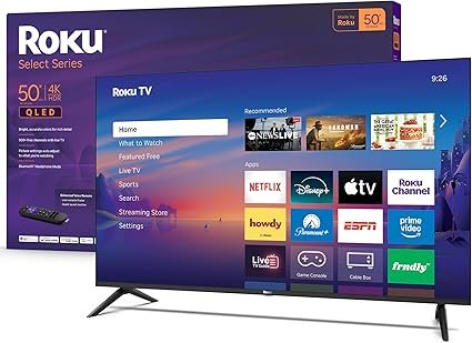 Roku Smart TV 2026 – 50-Inch Select Series 4K QLED – Produktbeschreibung: