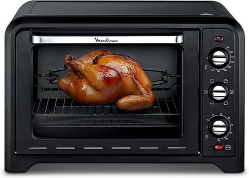 Moulinex Optimo Elektrobackofen OX495810, 60 L, 7 Heizarten, Umluft, Thermostat bis 240 °C, Timer, Schwarz