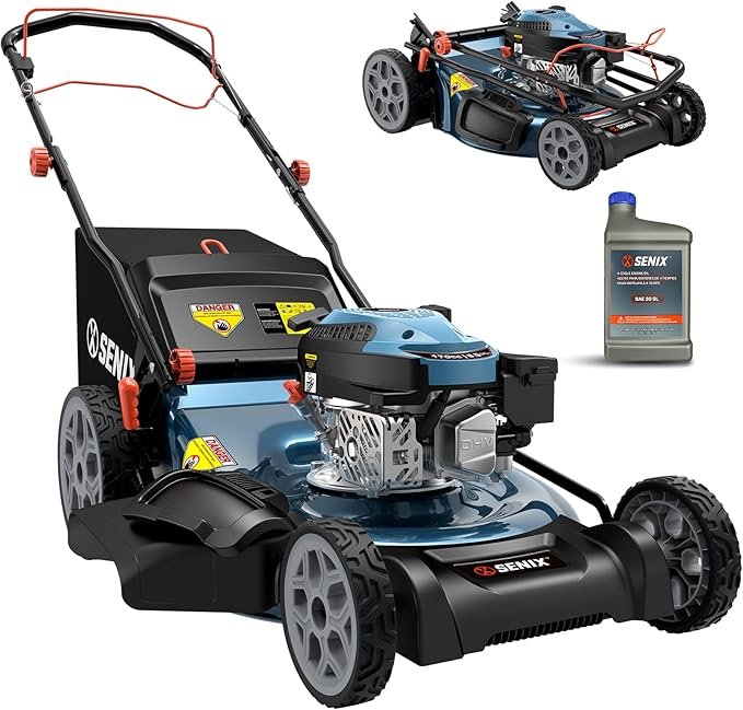 SENIX 22″ Self-Propelled Gas Lawn Mower – Produktbeschreibung: