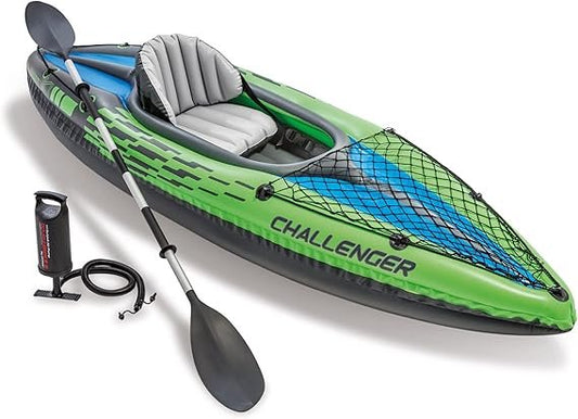 INTEX K1 Challenger Canoe Kayak 68305 for 1 Person, Inflatable, with Paddle