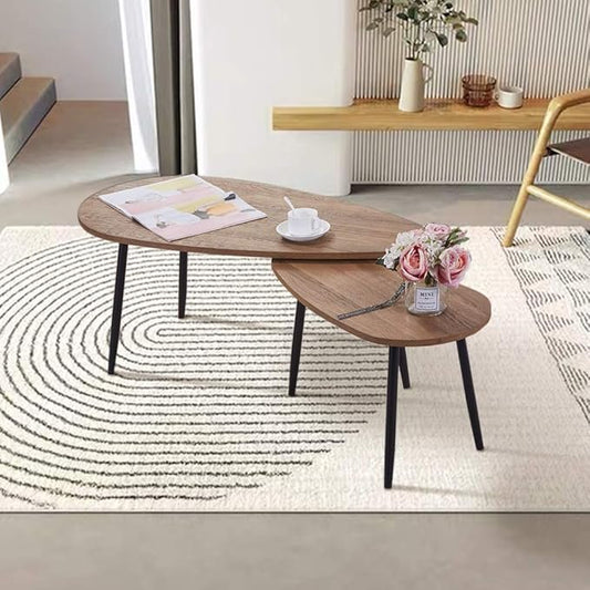 GOLDFAN Set of 2 Triangular Nesting Tables – Produktbeschreibung: