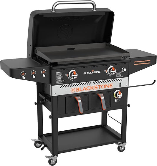 Blackstone 28” Griddle with Air Fryer Combo & 2 Burners – Produktbeschreibung: