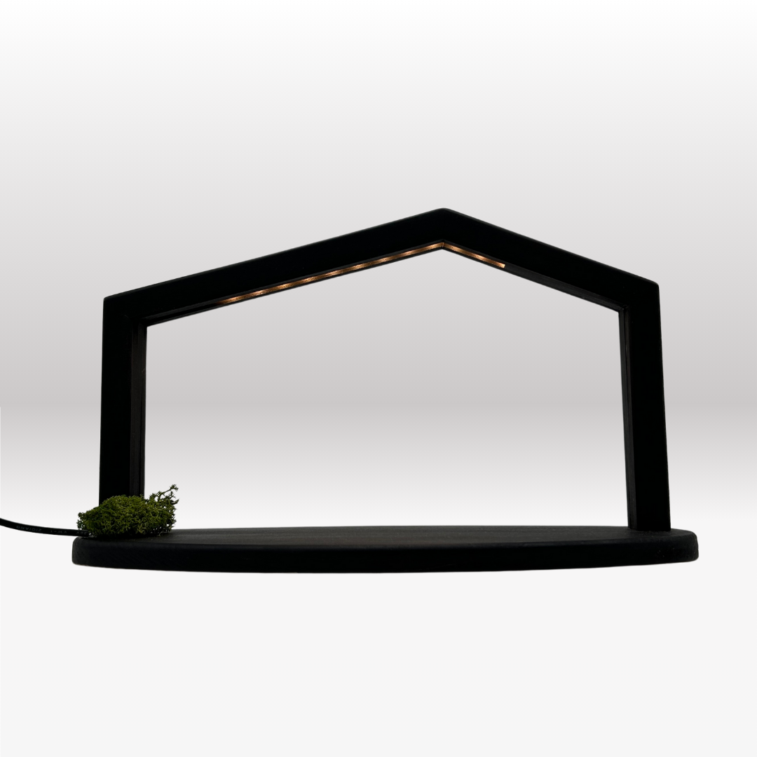 Adventskalender Nr. 3: von Akantus natur mit Stall "Akantus Design" schwarz
