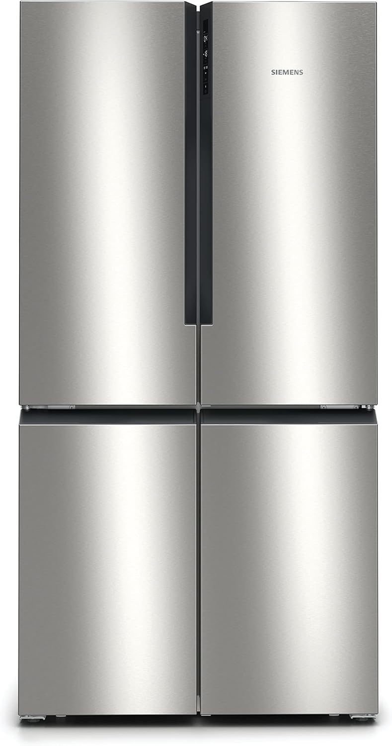 SIEMENS KF96NVPEA iQ300 Multi-Door-Kühlschrank, 183 x 91 cm, 405 L Kühlen & 200 L Gefrieren, hyperFresh längere Frische, noFrost nie wieder abtauen, superCooling schnellere Kühlung
