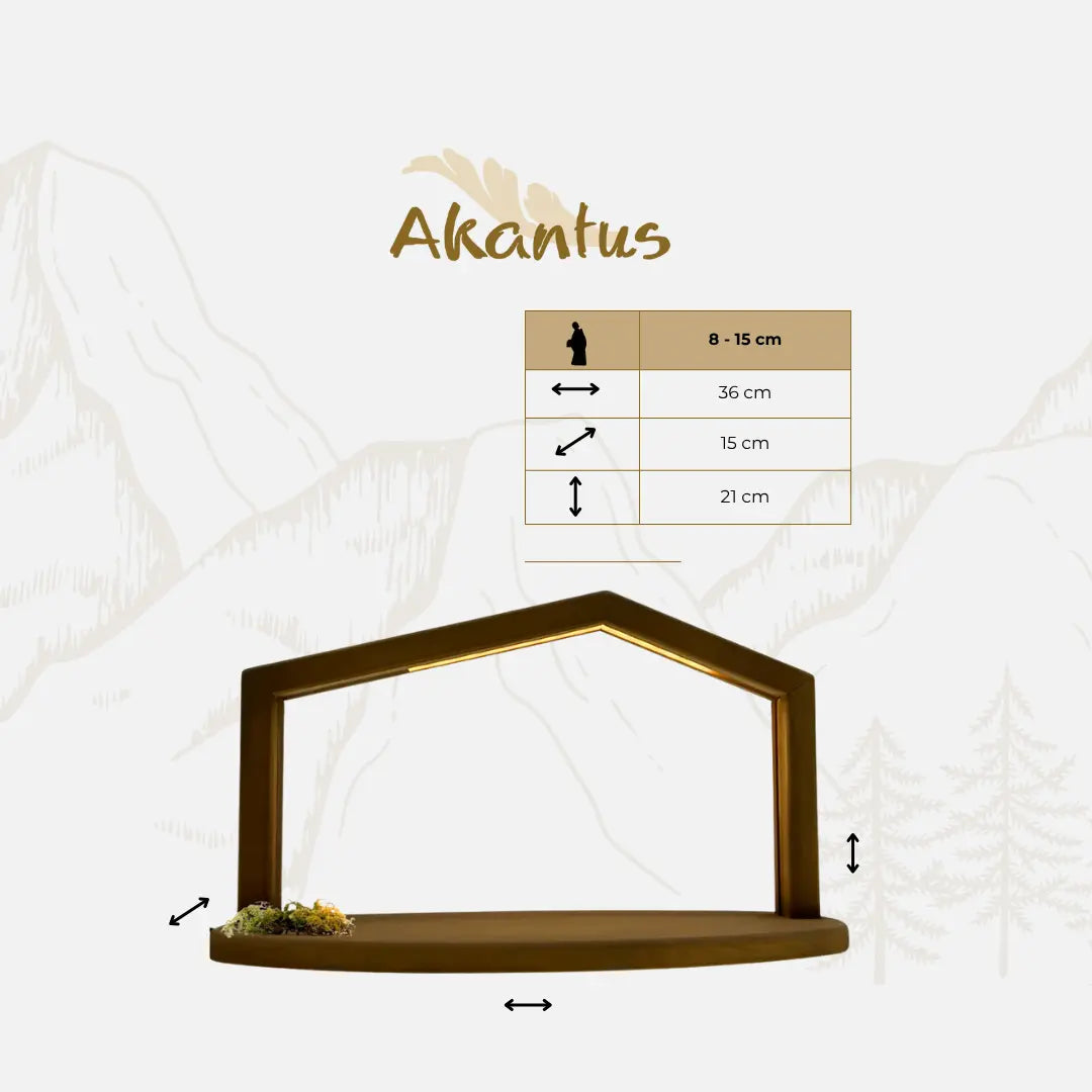 Adventskalender Nr. 2: von Akantus natur mit Stall "Akantus Design" brown
