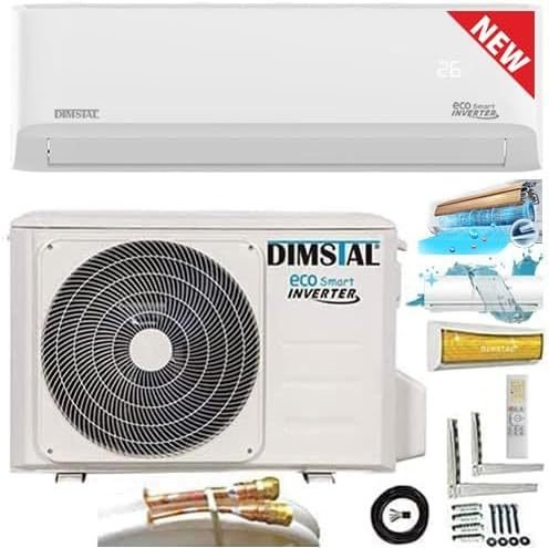 12000 BTU 3,6 kW QuickConnect ULTRA Split Klimaanlage + Heizung ECO Smart WiFi-Ready/Super Ioniser/Self-Clean/Follow Me komplett Set leise inkl. 4m QuickConnect Leitungen 1