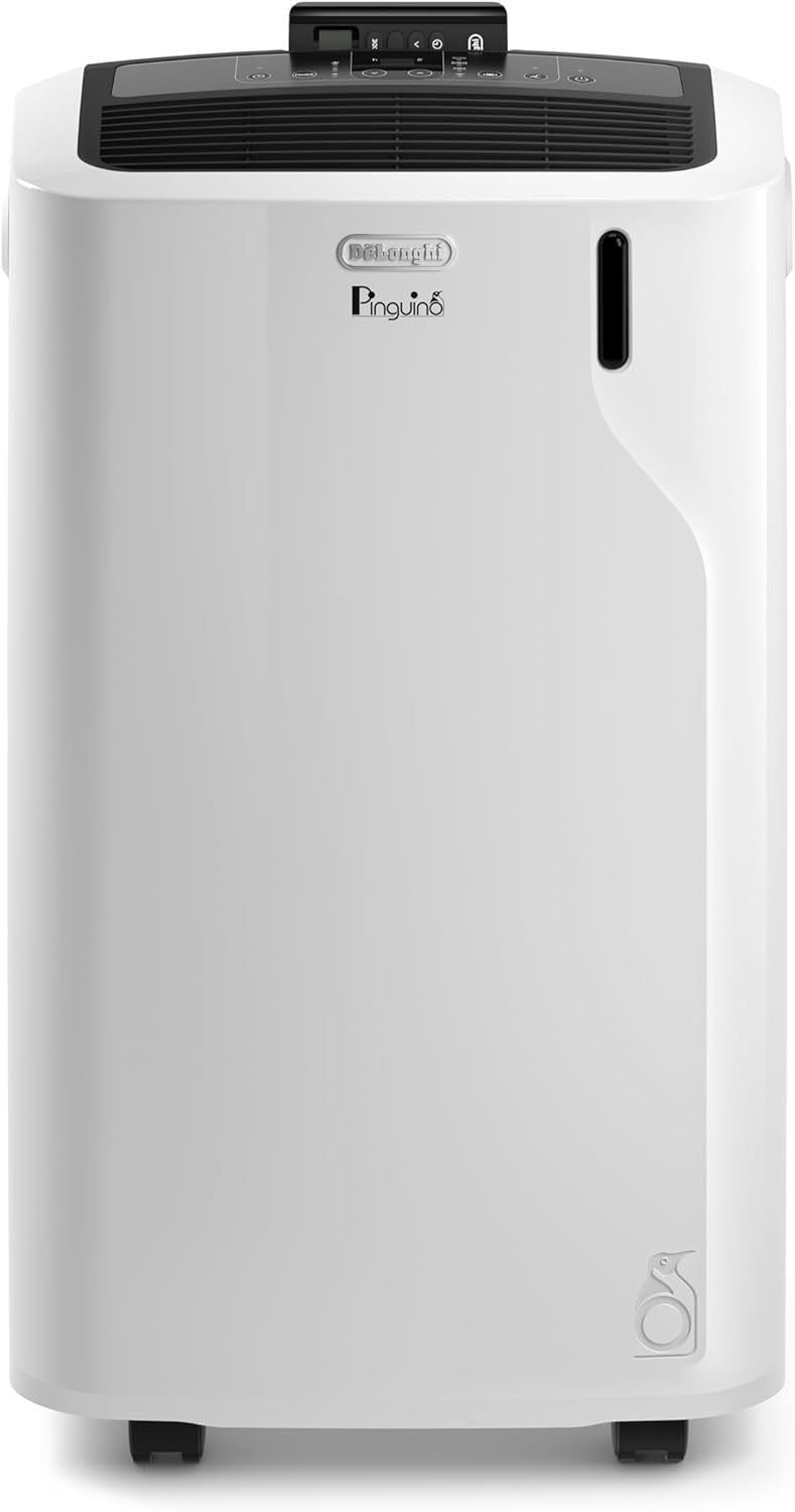 De’Longhi Pinguino PAC EL112 CST WiFi, Mobile Klimaanlage mit MyEcoRealFeel-Technologie für Räume bis zu 110 m³,11.000 BTU/h, 2,9 kW, 63 dB, Entfeuchtungsfunktion, A+, App- und Sprachsteuerung, Weiß