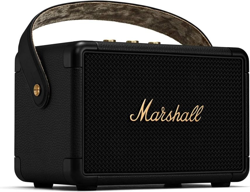 Marshall Kilburn II Bluetooth Tragbarer Wasserabweisend Lautsprecher, Kabelloser – Schwarz und Messing