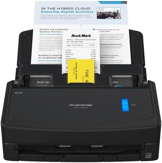 ScanSnap iX1400 Desktop-Dokumentenscanner (Schwarz) – A4, Duplex, USB 3.2 mit ADF