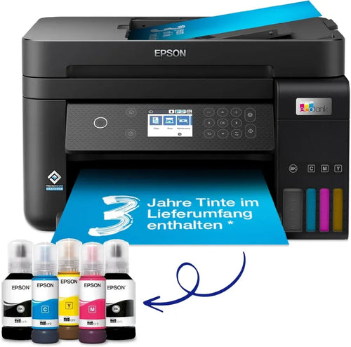 Epson EcoTank ET-4800 A4-Multifunktions-Wi-Fi-Tintentankdrucker, mit einem im Lieferumfang enthaltenen Vorrat an Tinten bis zu 3 Jahren(schwarz/ET-