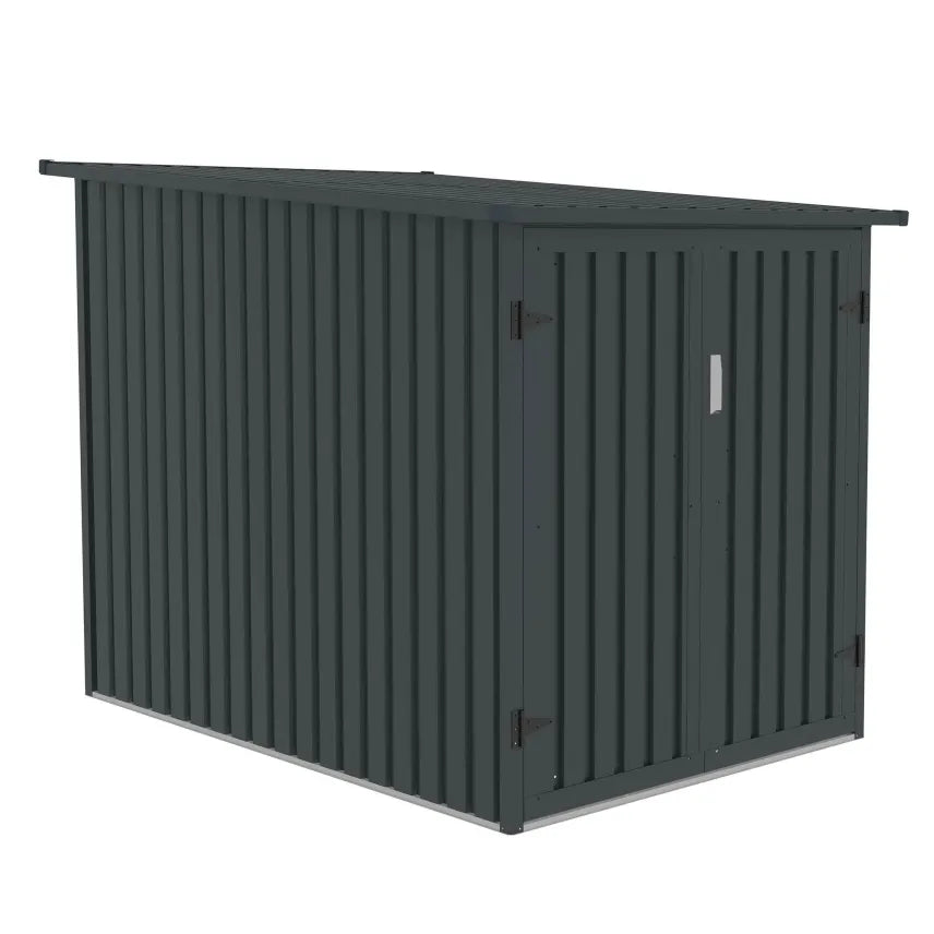 Fornorth Fahrradgarage für zwei Fahrrder 142x198x157cm, Dunkelgrau
