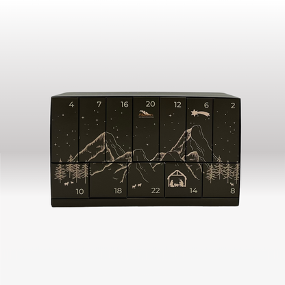 Adventskalender Nr. 3: von Akantus natur mit Stall "Akantus Design" grau