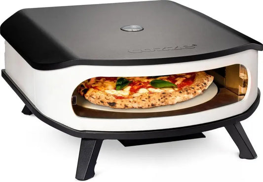 COZZE Gas-Pizzaofen 42,5 cm (17″) – Mit rotierendem Pizzastein und Hitzeschild für knusprige Pizza