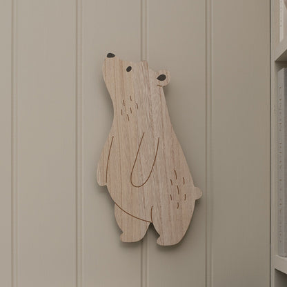 2er Set Wand‑Nachtlichter Kinderzimmer Mond & Bär