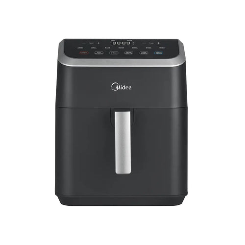 Midea HeatXpress™ 7,8 QT 8-in-1 Airfryer Ofen – Multifunktionale Heißluftfritteuse mit schnellem Garprozess, großes Fassungsvermögen, Schwarz