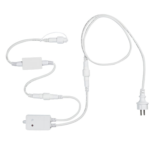 Pro Connect Stecker Weiß mit Timer (IP67-kompatibel)