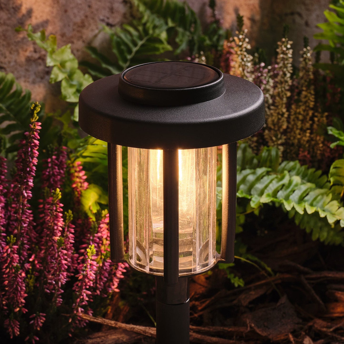2er-Set "Dartmoor" Solar-Gartensteckleuchten mit Filament-LED