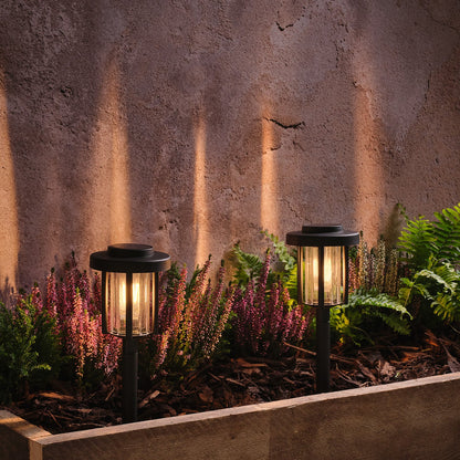 2er-Set "Dartmoor" Solar-Gartensteckleuchten mit Filament-LED