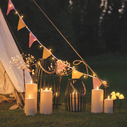 Solar Gartenstecker "Feuerwerk" mit warmweißen LEDs