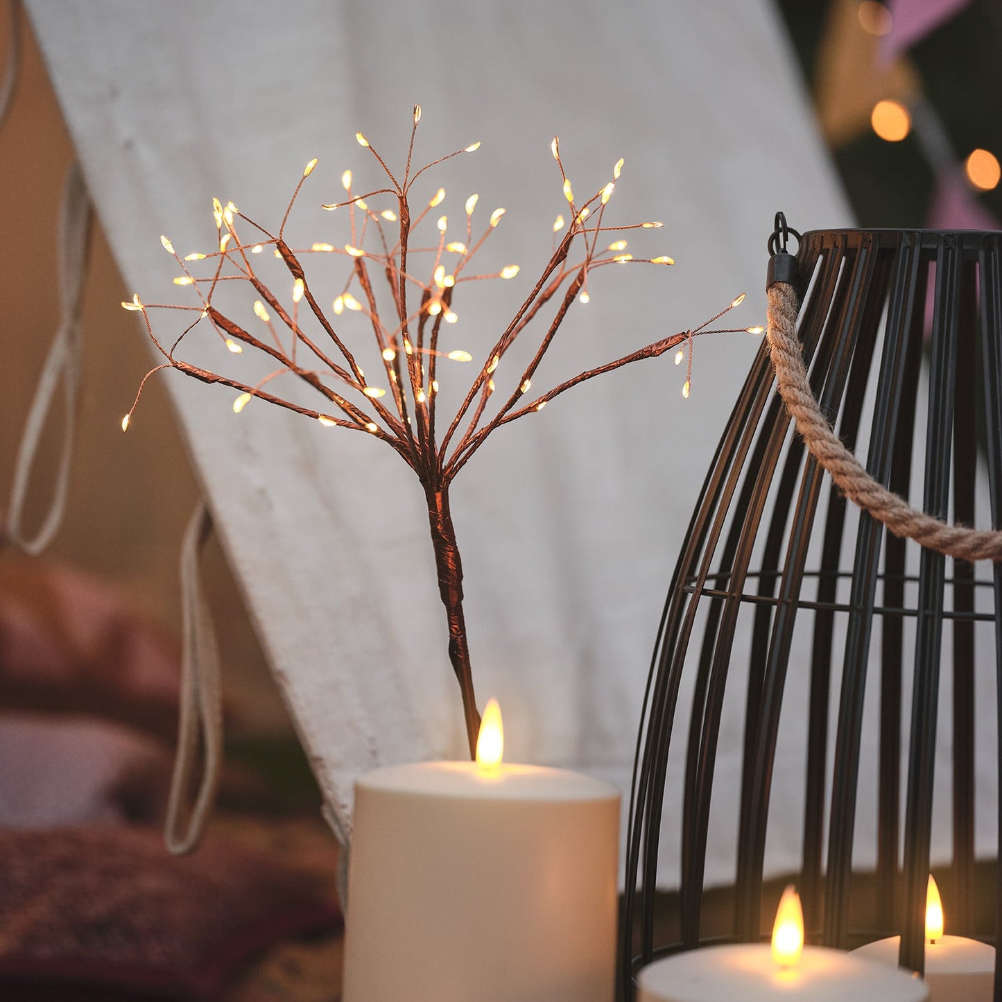 Solar Gartenstecker "Feuerwerk" mit warmweißen LEDs