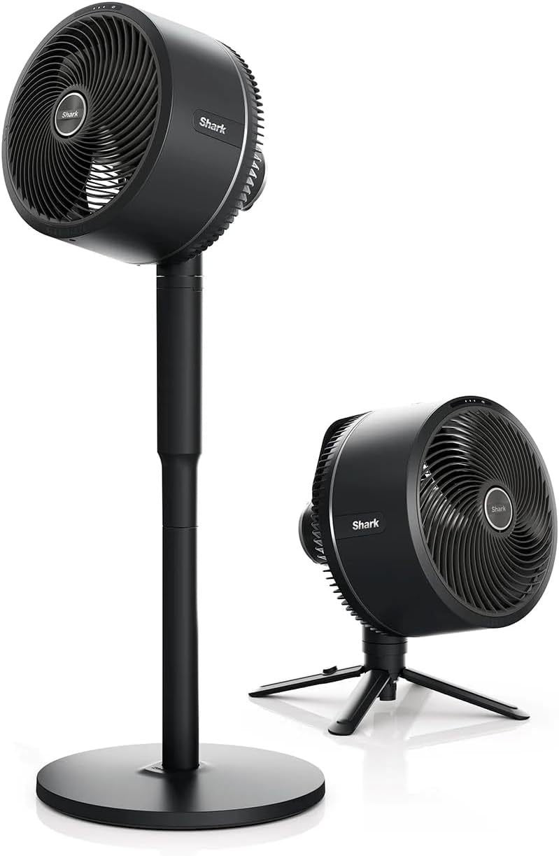 Shark FlexBreeze 2-in-1-Ventilator mit hoher Geschwindigkeit, Hybrid-Ventilator mit Kabel und kabellos, für den Innen- und Außenbereich, mit Fernbedienung, Neigung, verstellbar, UV-beständig und