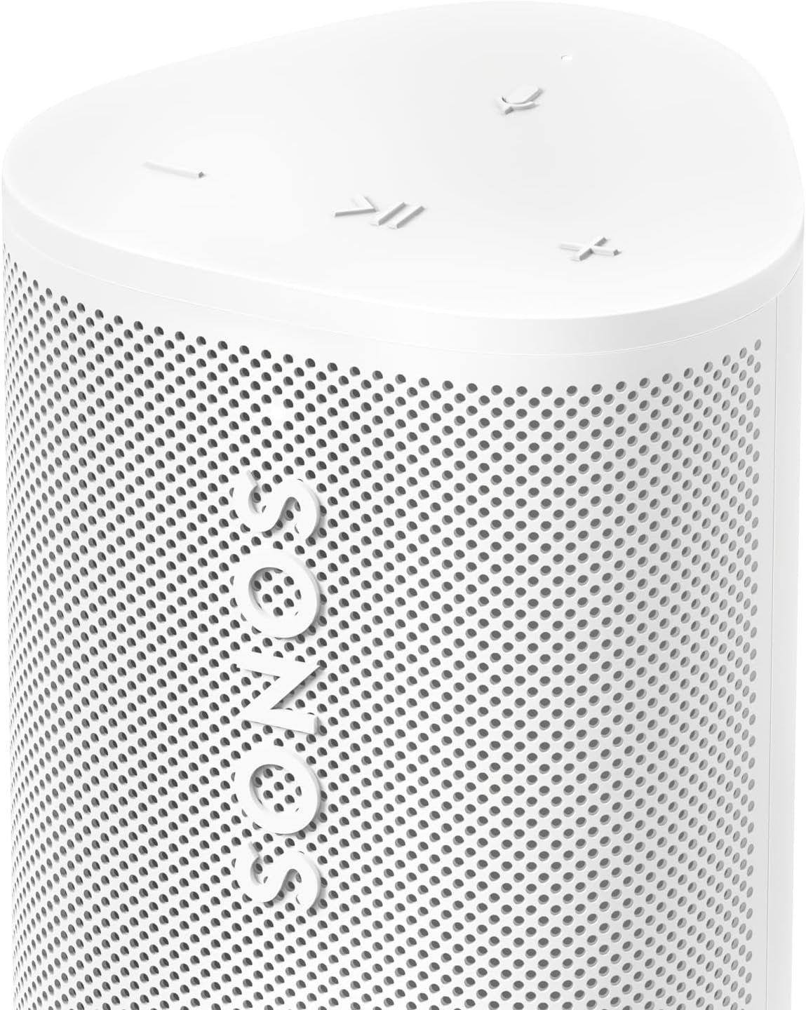 Sonos Roam 2 | Leichter, mobiler und wasserdichter Speaker mit Bluetooth, WLAN, mindestens 10 Stunden Akkulaufzeit und Voice Control für drinnen und draußen – Weiß