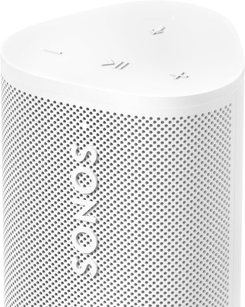 Sonos Roam 2 | Leichter, mobiler und wasserdichter Speaker mit Bluetooth, WLAN, mindestens 10 Stunden Akkulaufzeit und Voice Control für drinnen und draußen – Weiß