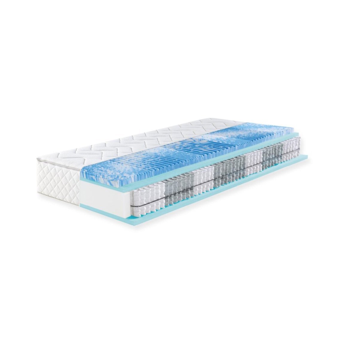 f.a.n. 7-Zonen-Taschenfederkern-Matratze »Sweet Dream XXL«, mit Gelschaum-Topper (H3, 90 X 200 CM) – B-Ware Transportschaden Kosmetisch
