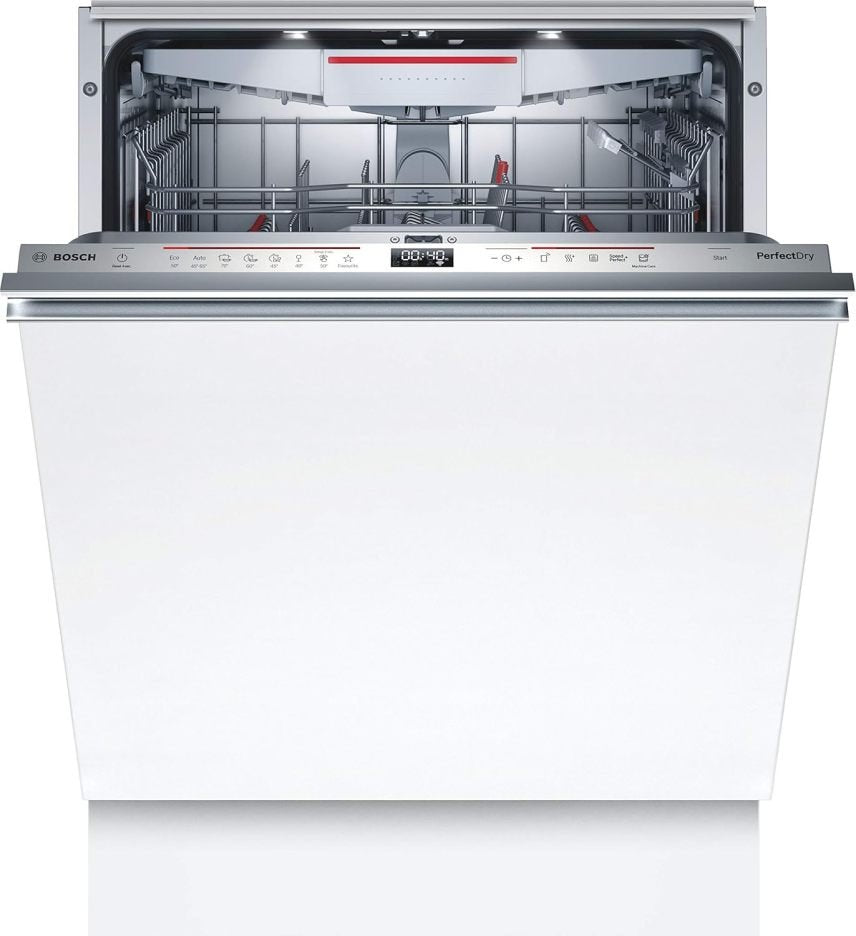 Bosch Hausgerte SMV6ZCX49E Serie 6 er Geschirrspüler Vollintegriert, Besteckschublade, Silence Programm besonders leise, PerfectDry mit Zeolith