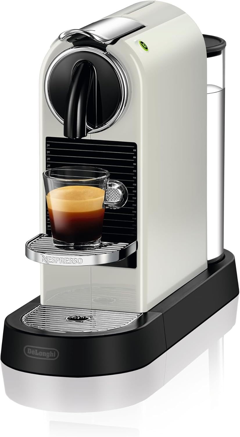Nespresso De’Longhi EN267.BAE Citiz Kaffeemaschine mit Milchaufschäumer, Energiesparfunktion, 1710W, 1 Liter, 37.2 x 21.8 x 27.7 cm, Schwarz