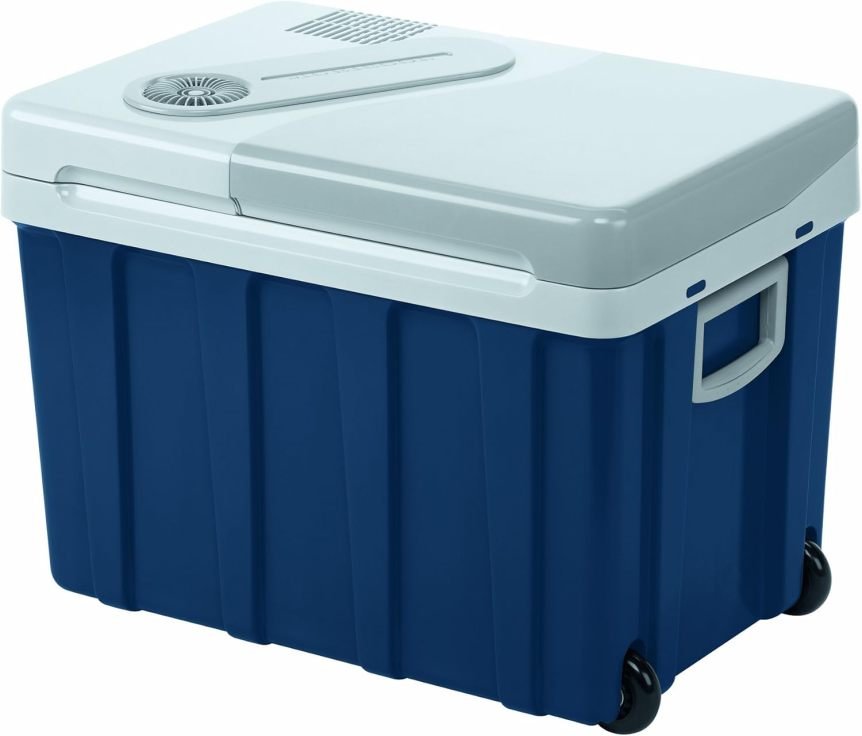 MOBICOOL MQ40W Kühlbox mit Rollen – Elektrische Kühlbox, 39 L, 12V/230V für Auto, Boot und Camping