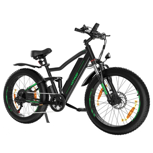 Hitway BK9 E-Bike – 500W Motor, 48V 15Ah, 26 x 4.0 Fat Tire – All-Terrain Mountain E-Bike