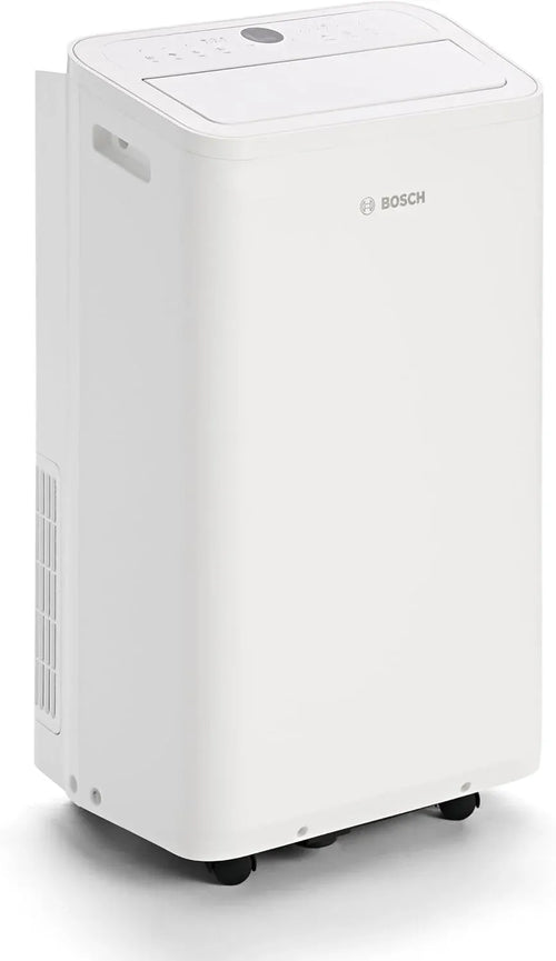 Bosch Cool 4000 Mobiles Klimagerät – 3-in-1: Klimagerät, Luftentfeuchter, Ventilator – 2,6 kW für Räume bis zu 35m² – Mit Auto-Modus, Silent-Modus & Sleep-Modus