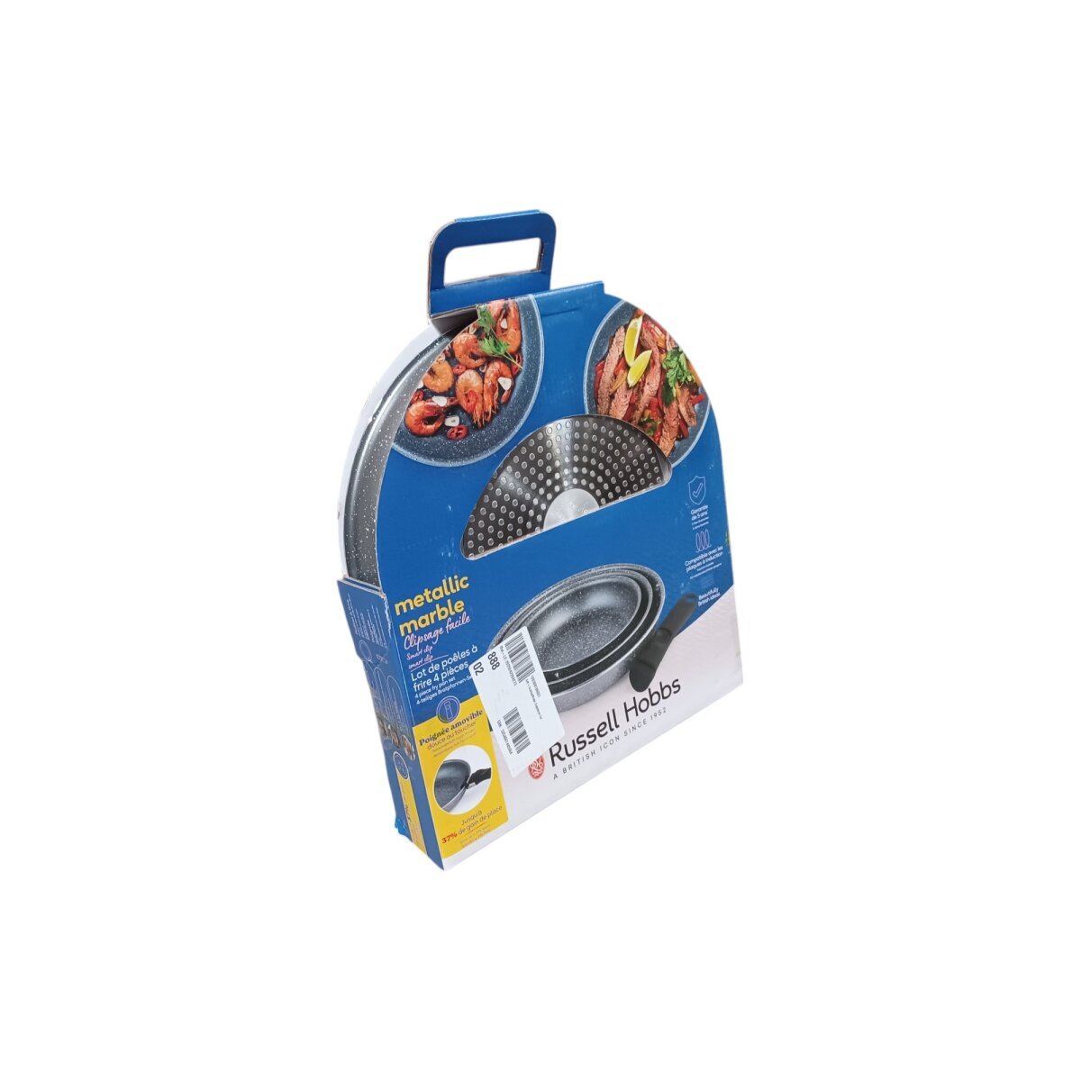 Russell Hobbs Kochtopf-/Bratpfannen-Set, mit abnehmbarem Griff – B-Ware
