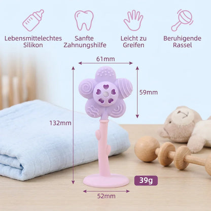 BabyFlower Beißring - Zahnungsspielzeug aus Silikon