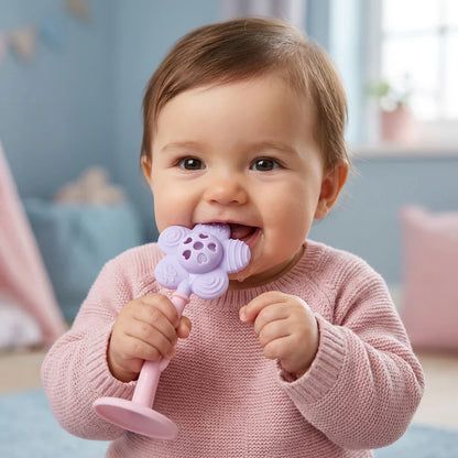 BabyFlower Beißring - Zahnungsspielzeug aus Silikon