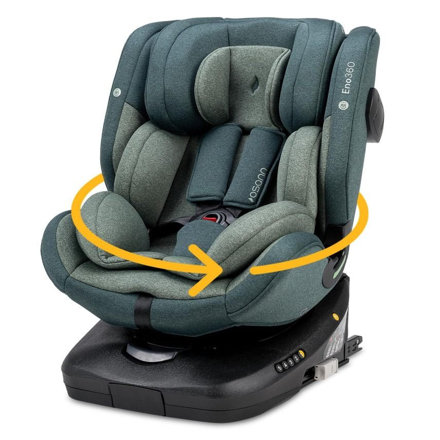 Osann Eno360 i-Size, drehbarer Kindersitz 40-150 cm, Reboarder mit Isofix, Baby Autositz