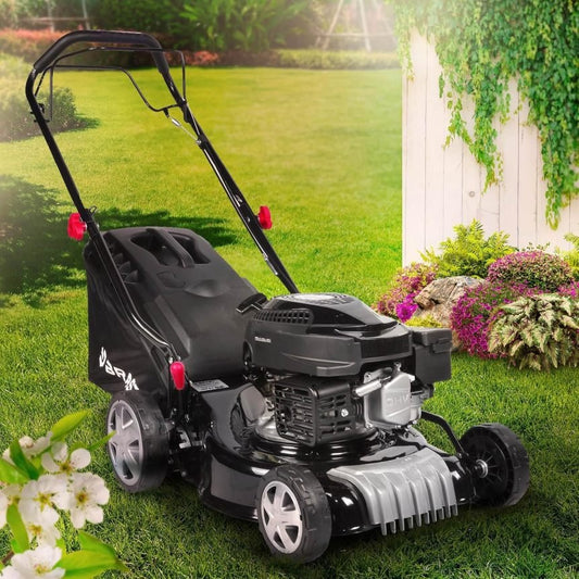 BRAST Benzin Rasenmäher 16145 E-Start – Leistungsstarker Rasenmäher mit Antrieb für perfekte Gartenpflege
