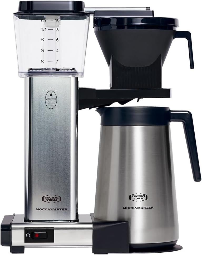 Moccamaster KBGT Filterkaffeemaschine mit Thermoskanne – Off-White, 1,25 L