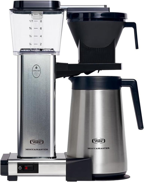 Moccamaster KBGT Filterkaffeemaschine mit Thermoskanne – Off-White, 1,25 L