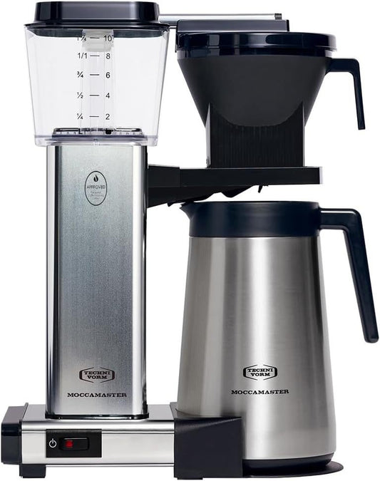 Moccamaster KBGT Filterkaffeemaschine mit Thermoskanne – Off-White, 1,25 L