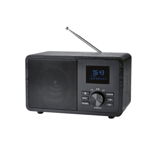 SILVERCREST DAB+-Bluetooth -Radio, in Holz-Optik (Schwarz) – B-Ware sehr gut(Default Title)