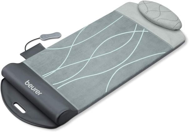 Beurer MG 280 Yoga- und Stretchmatte, zur Dehnung der Muskulatur und Entspannung, Massagematte für Nacken, Schultern und Rücken, faltbar, 1 Stück (1er Pack), Grau 1