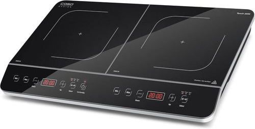 CASO Touch 3500 Induktionskochplatte Doppel – Mobile Doppelkochplatte mit hoher Leistung und komfortabler Bedienung