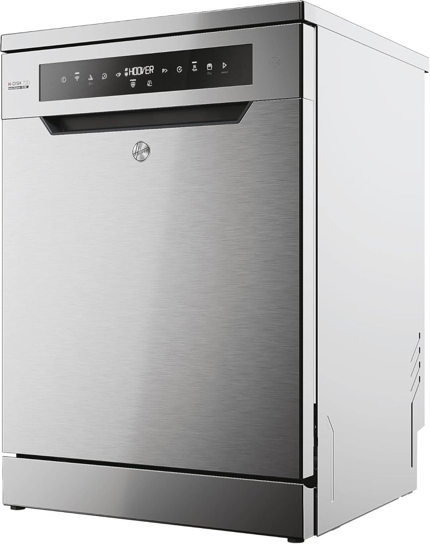 Hoover HF 4C6F0PW Geschirrspüler – Freistehend, 60 cm, 14 Maßgedecke, Energieeffizienzklasse C