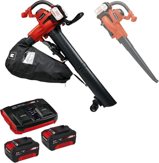 Einhell Akku-Laubsauger GE-CL 36/230 Li E-Solo Power X-Change (Lithium-Ionen, 18 Volt, Saug-/Blasfunktion, Turboschalter, inkl. Saugrohr + Blasrohr,