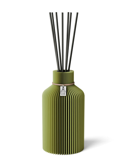 Duftvase Pure Matcha Green naturfarbenes Band 17,5 cm ICONIC HOME