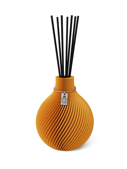 Duftvase Sphere Golden Sunrise Naturfarbenes Band 15 cm ICONIC HOME