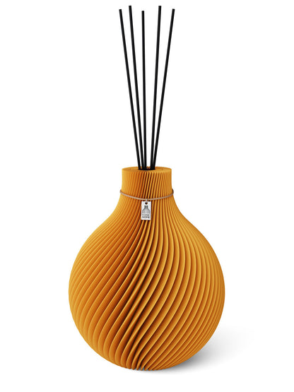 Duftvase Sphere Golden Sunrise Naturfarbenes Band 32 cm ICONIC HOME