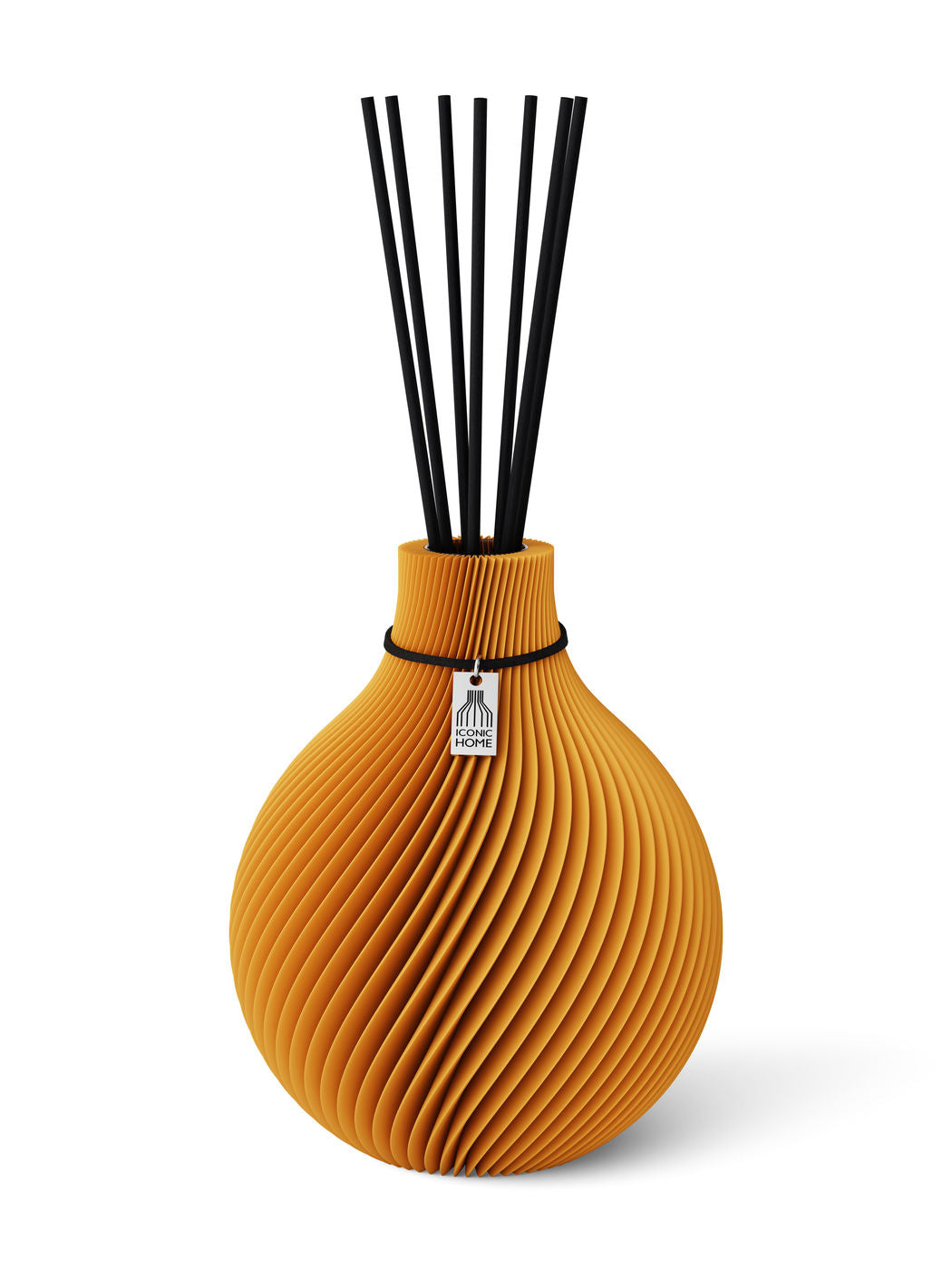 Duftvase Sphere Golden Sunrise Schwarzes Band 17 cm ICONIC HOME